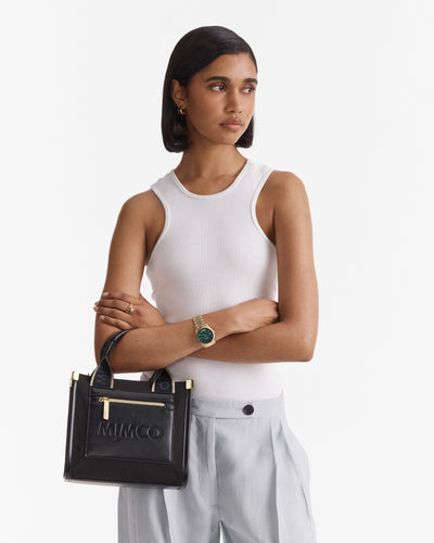Patch Mini Tote Bag - Black