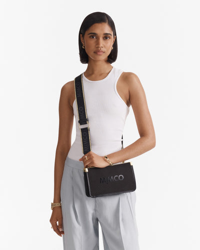 Patch Crossbody Bag - Black