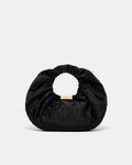Bianca Rouched Grab Bag - Black