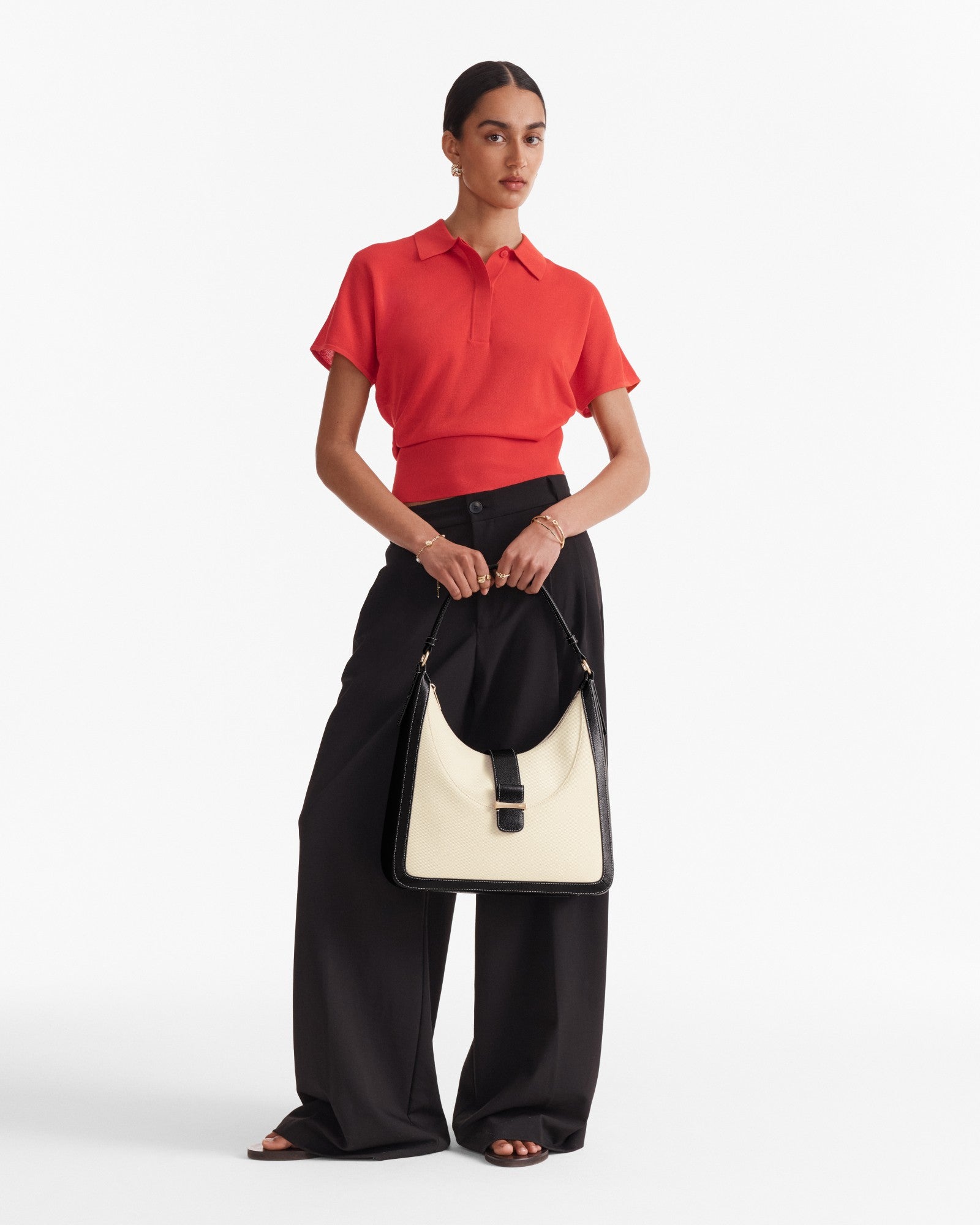 Chelsea Small Hobo Bag - Natural Black