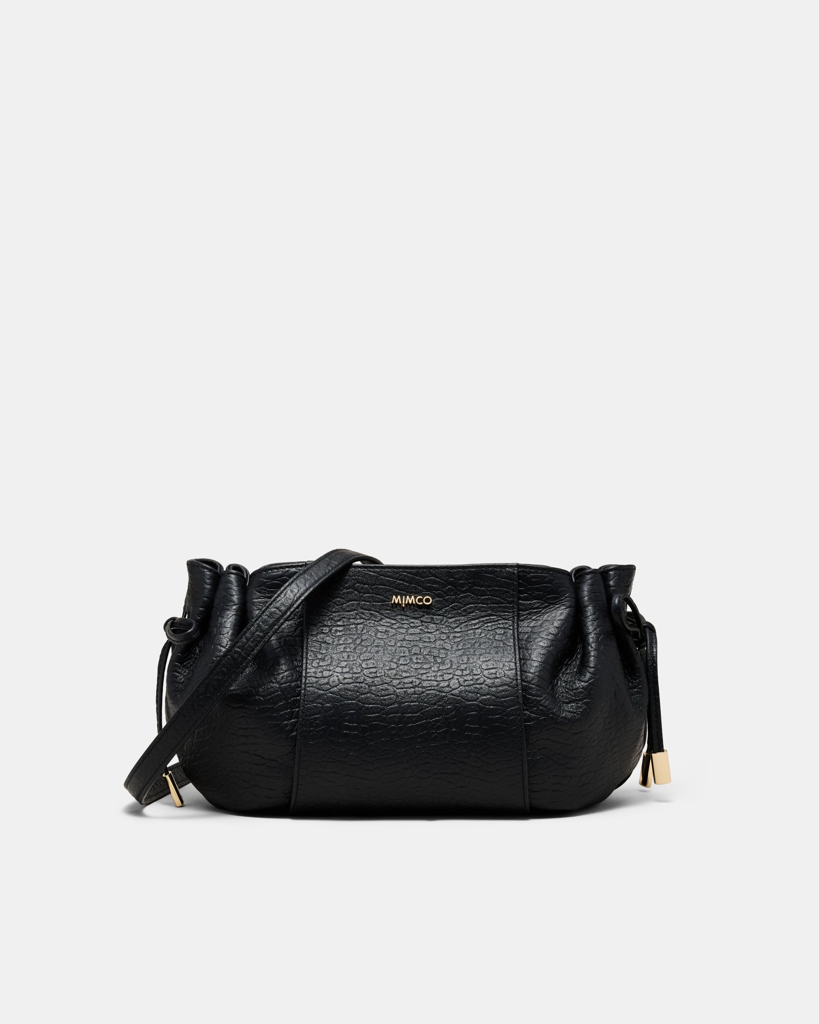 Fleur Tie Crossbody Bag - Black