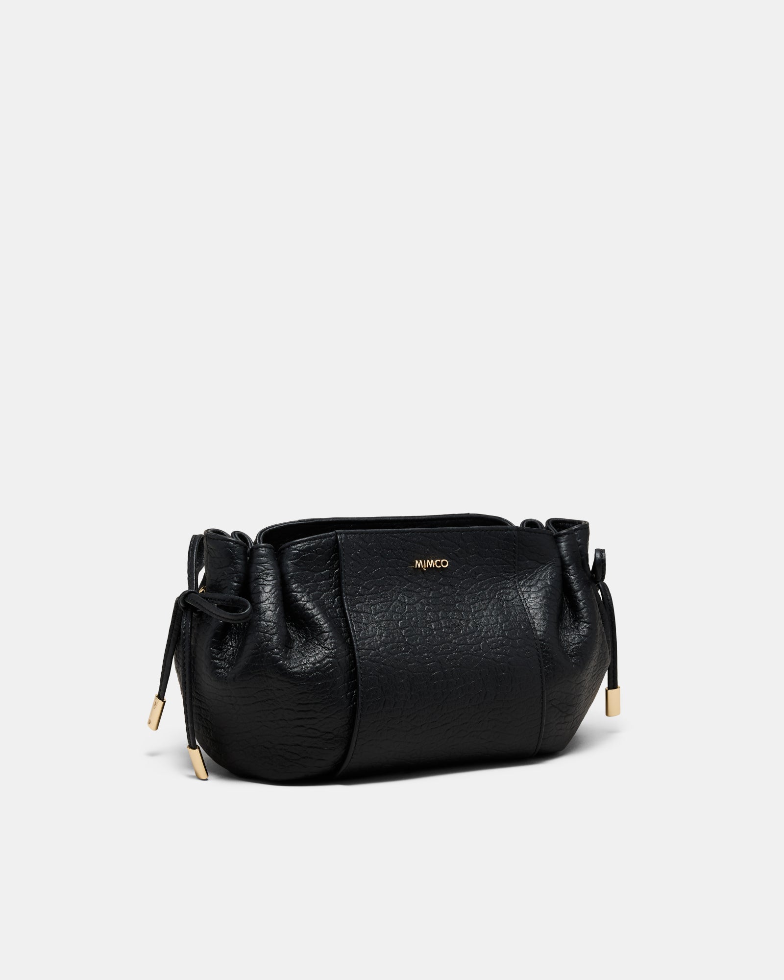 Fleur Tie Crossbody Bag - Black