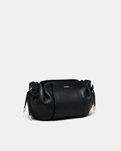 Fleur Tie Crossbody Bag - Black