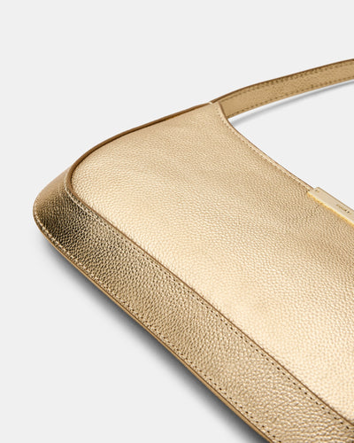 Cove Slim Shoulder Bag - Light Gold