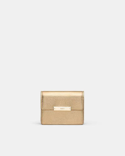 Cove Foldover Credit Card Holder - Gold