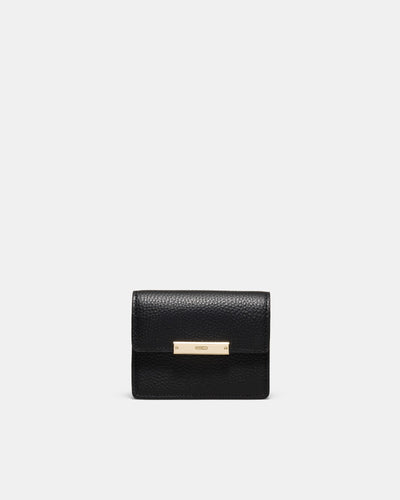 Cove Foldover Credit Card Holder - Black