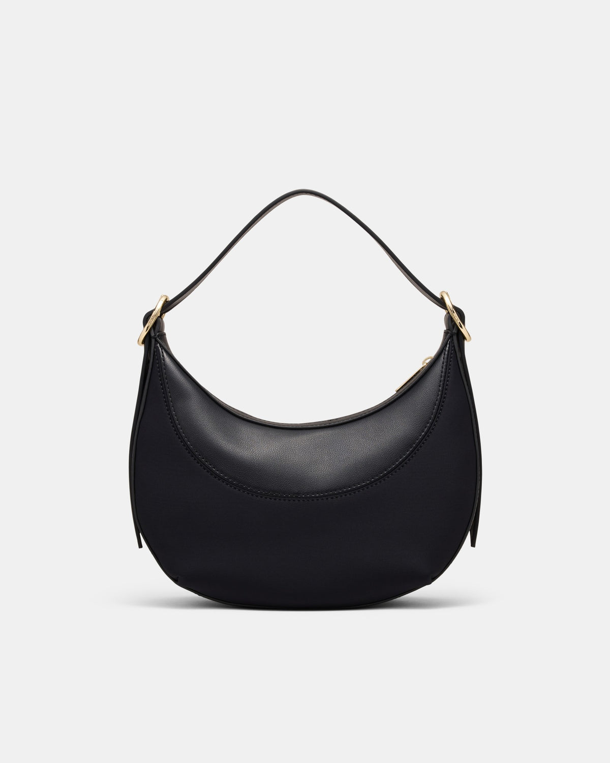 Elara Crescent Shoulder Bag - Black