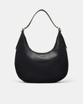 Elara Crescent Hobo Bag - Black