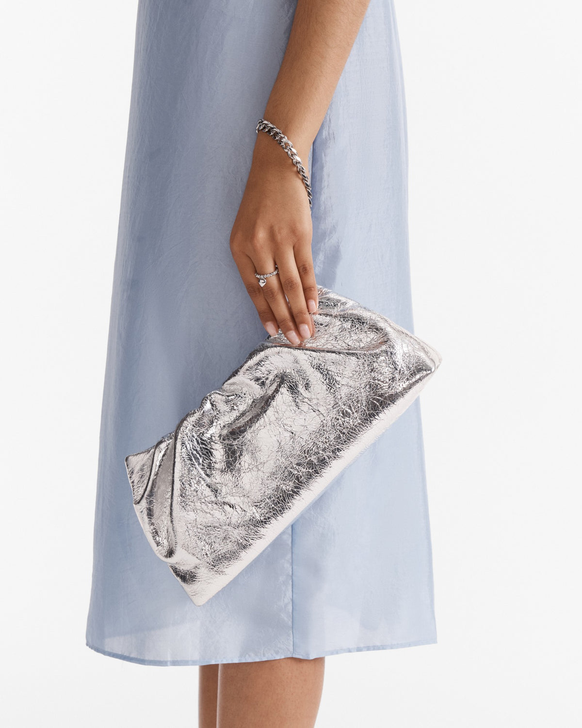 The Clutch Bag - Silver