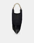 Rockbird Fringe Shoulder Bag - Black