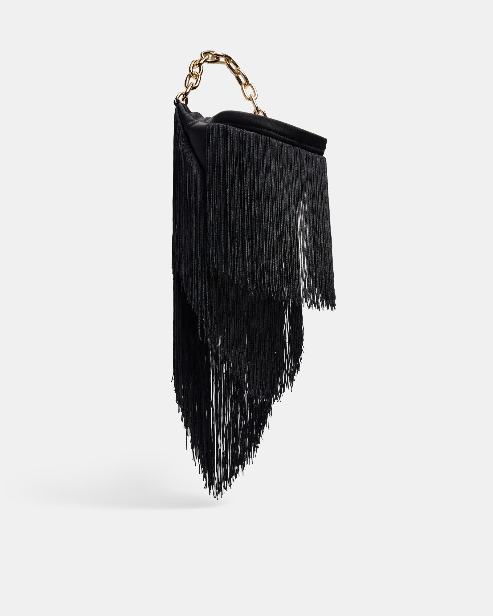 Rockbird Fringe Shoulder Bag - Black