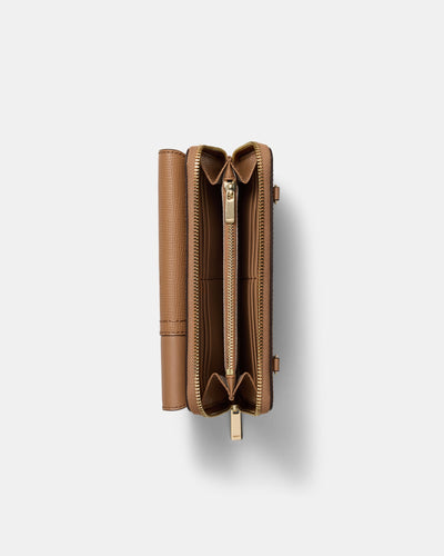 Metro Wallet Crossbody Bag - Caramel