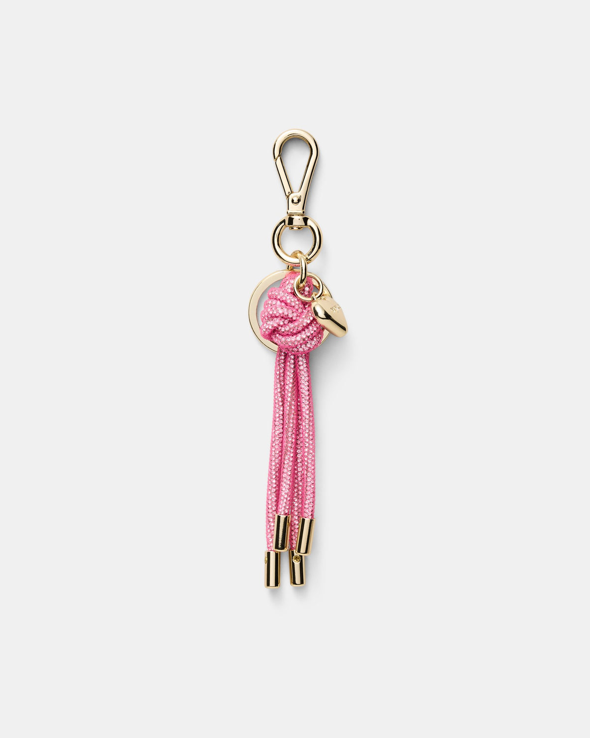 Sparkle Knot Bag Charm - Flamingo