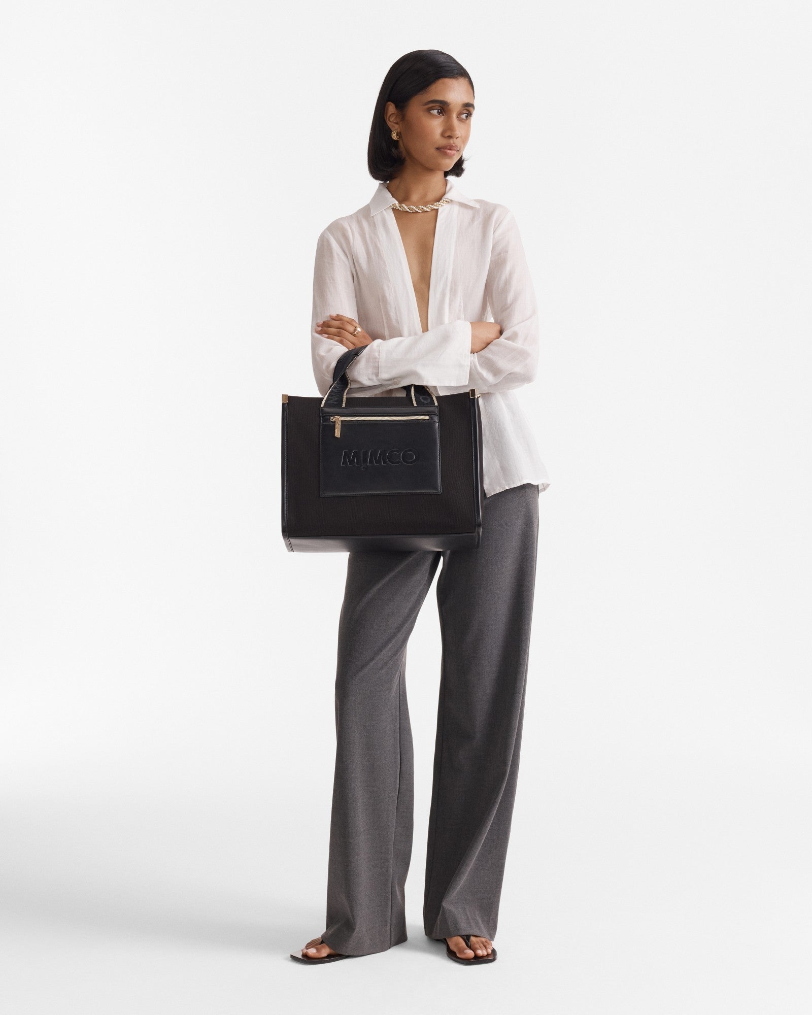 Patch Tote Bag - Black
