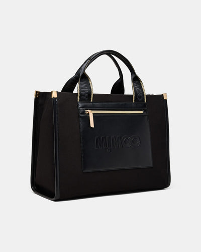 Patch Tote Bag - Black