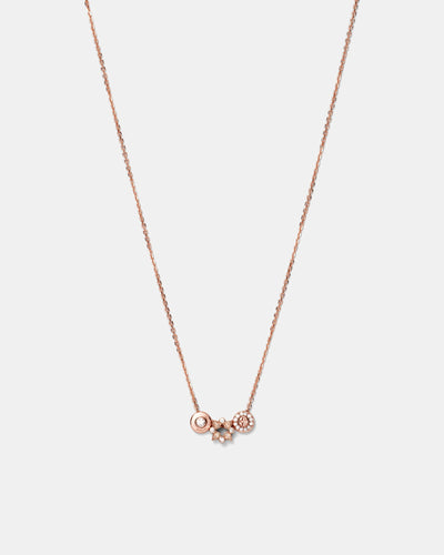 Glitters Necklace - Rose Gold