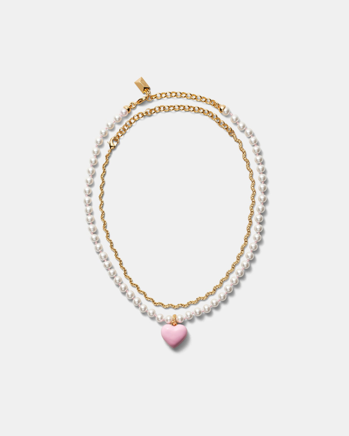 Heart Beat Necklace - Pink