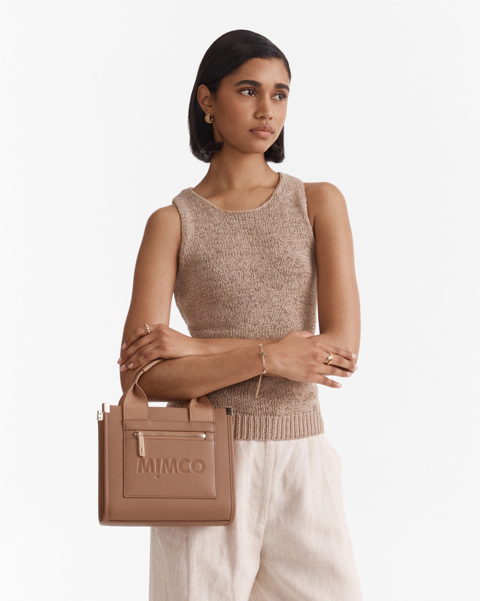 Patch Leather Mini Tote Bag – Mimco