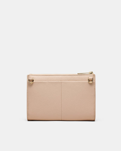Yvette Gusset Pouch - Biscuit