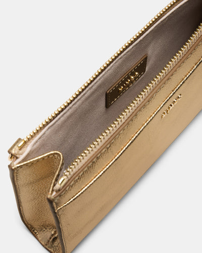 Yvette Gusset Pouch - Light Gold