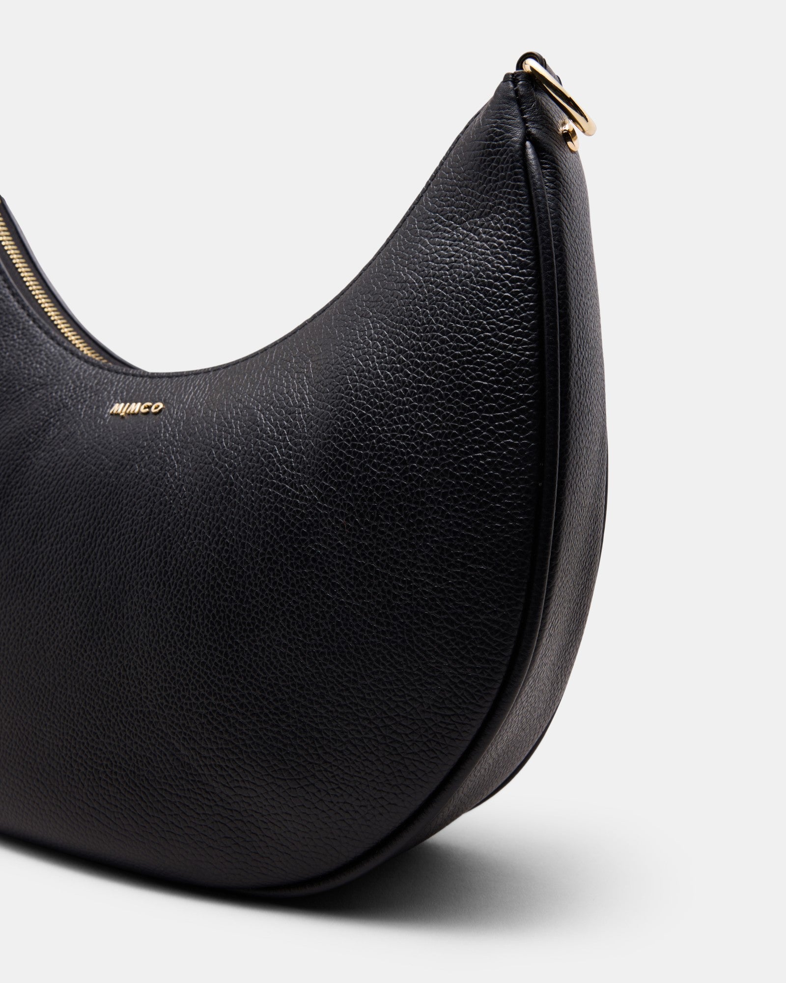 Classico Crescent Crossbody Bag - Black Light Gold