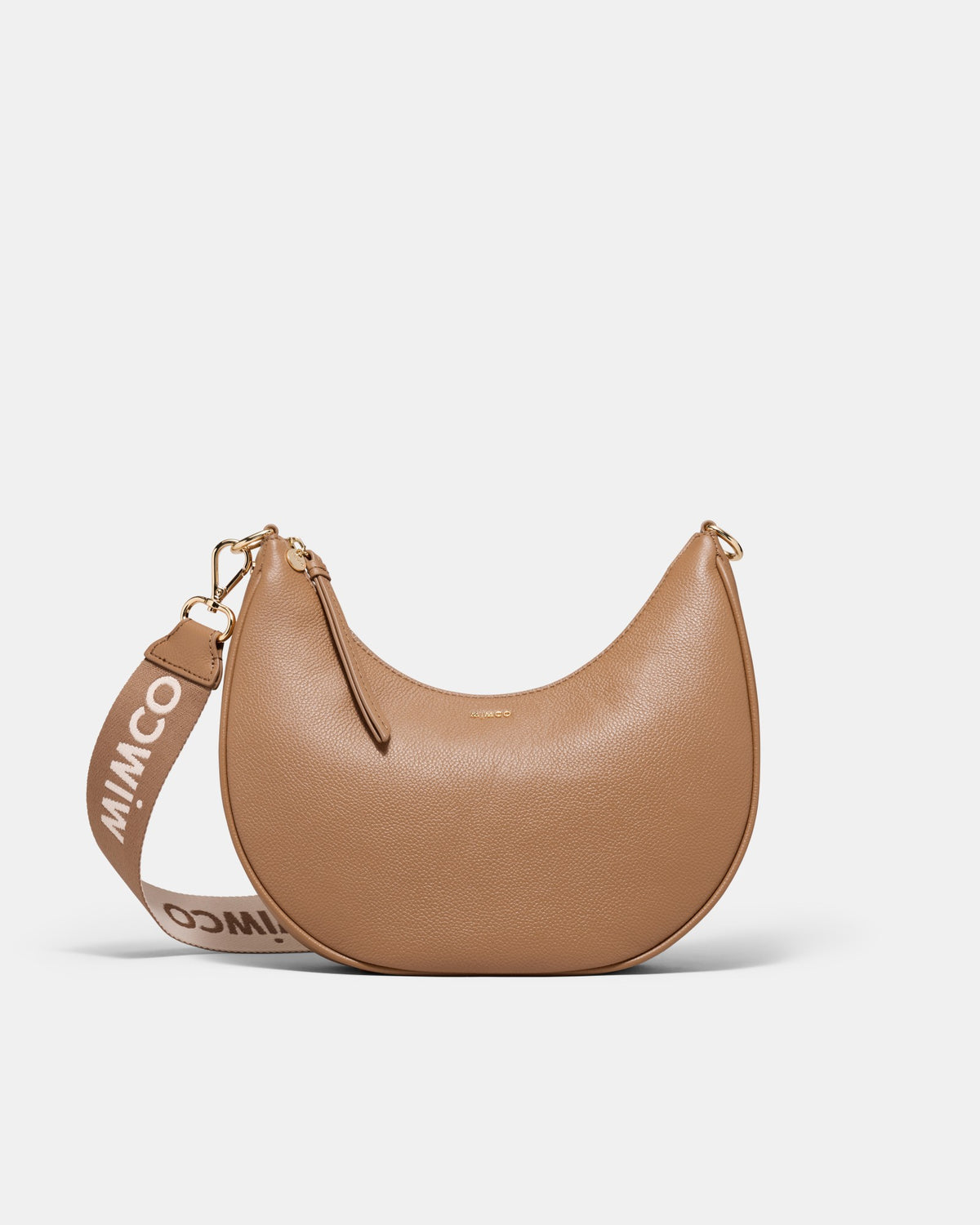 Classico Crescent Crossbody Bag - Caramel