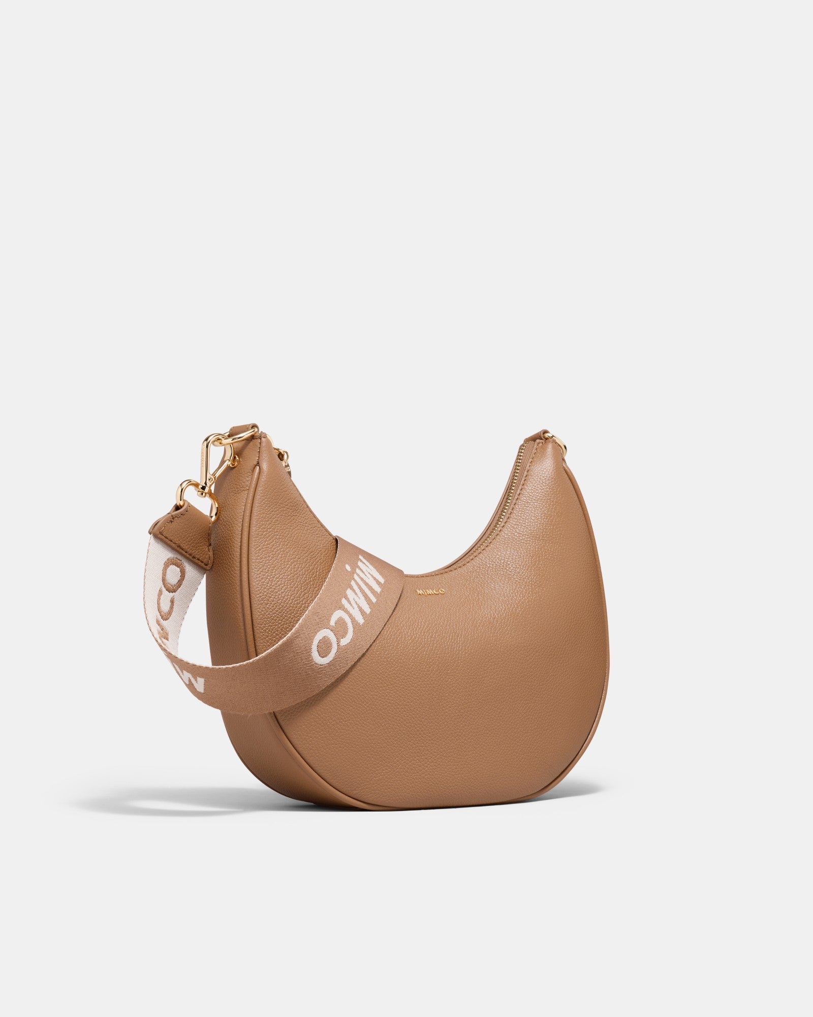 Classico Crescent Crossbody Bag - Caramel