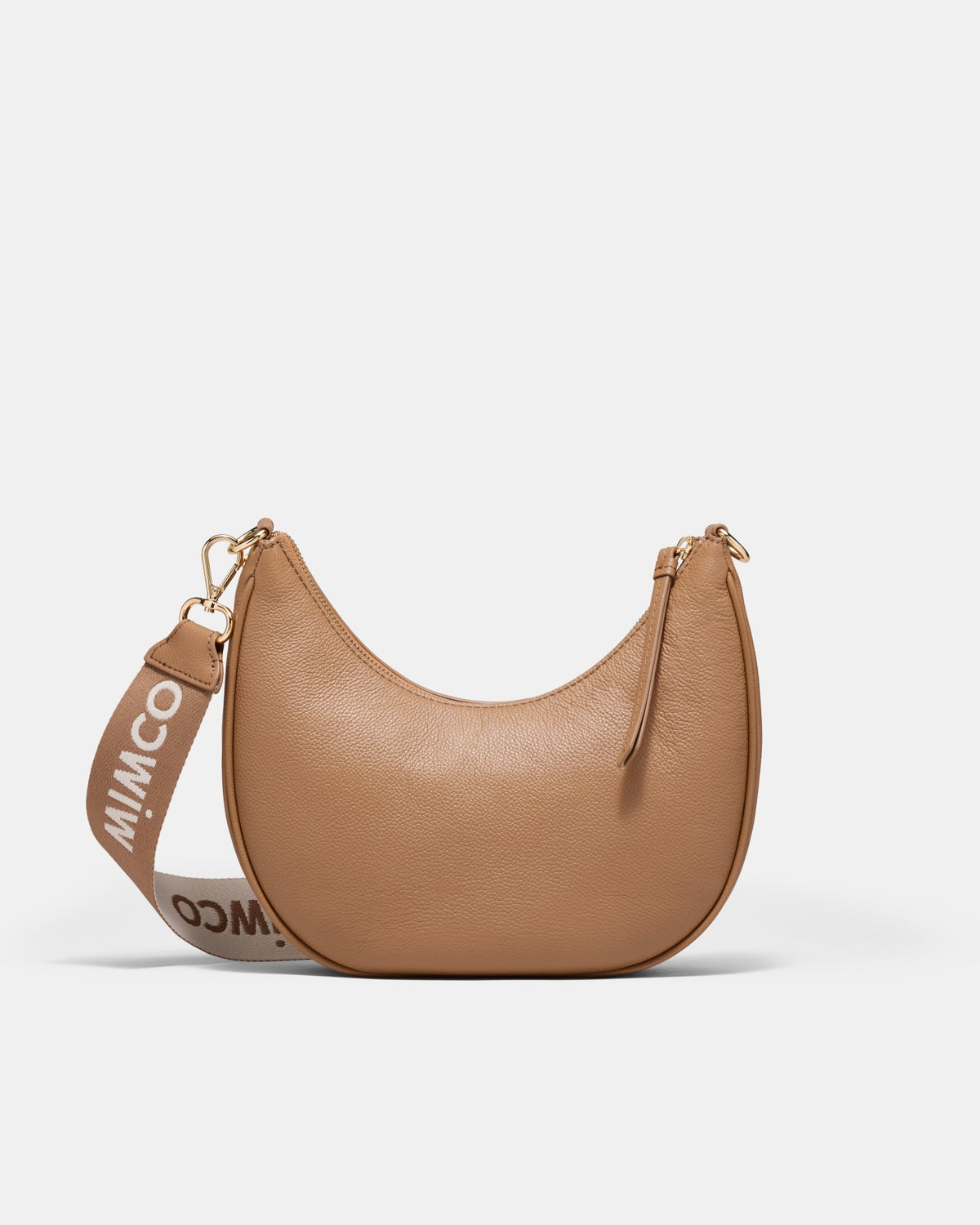 Classico Crescent Crossbody Bag - Caramel