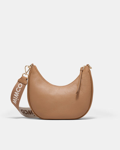Classico Crescent Crossbody Bag - Caramel