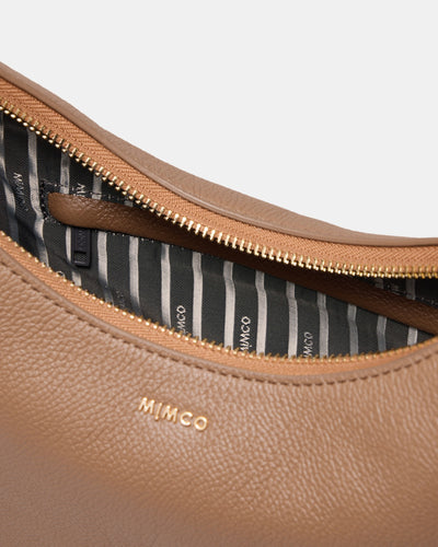 Classico Crescent Crossbody Bag - Caramel