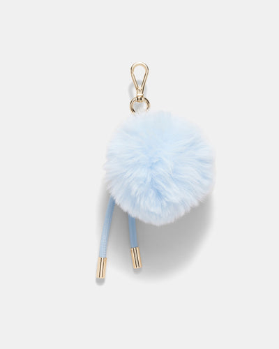 Fluffy Knot Bag Charm - Iceberg