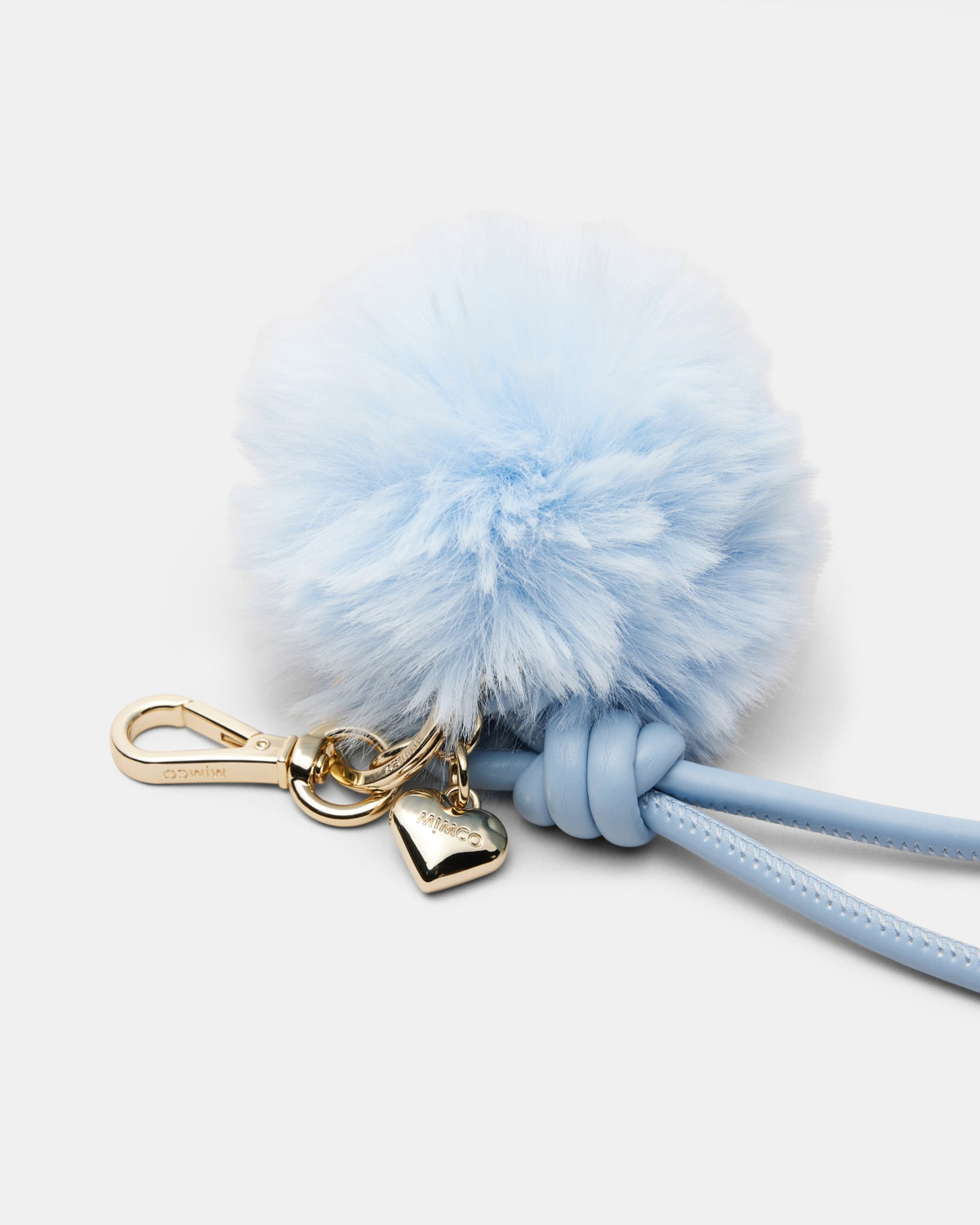 Fluffy Knot Bag Charm - Iceberg