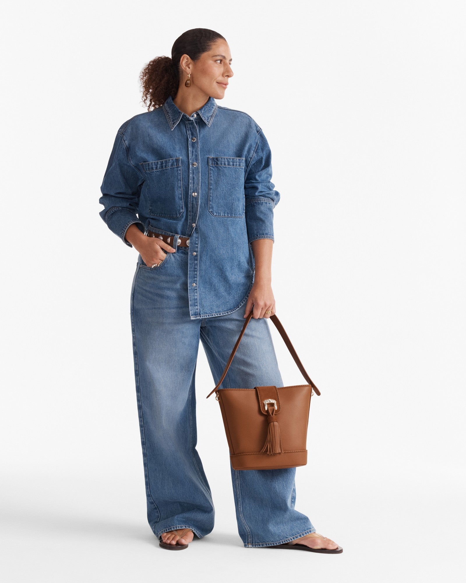 Cedar Bucket Bag - Tobacco