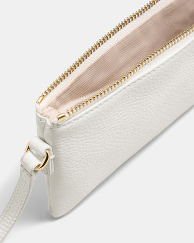 Rhiannon Pouch Crossbody Bag - White