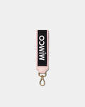 Stripe Webbing Wrist Strap - Black Pink