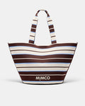Blondie Basket Tote Bag - Blue Stripe