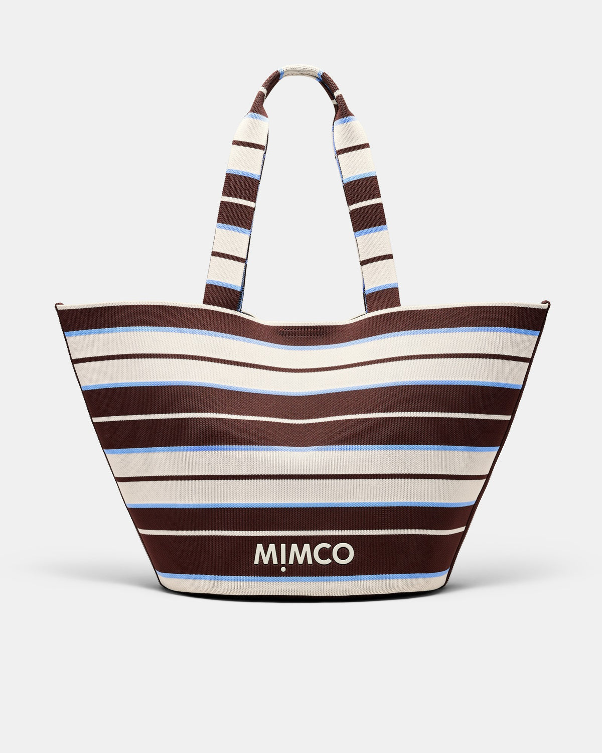 Blondie Basket Tote Bag - Blue Stripe