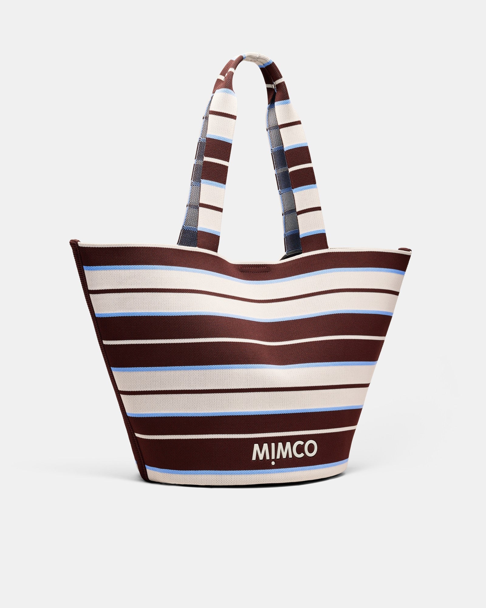Blondie Basket Tote Bag - Blue Stripe