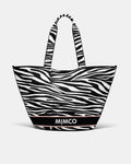 Blondie Basket Tote Bag - Zebra Print