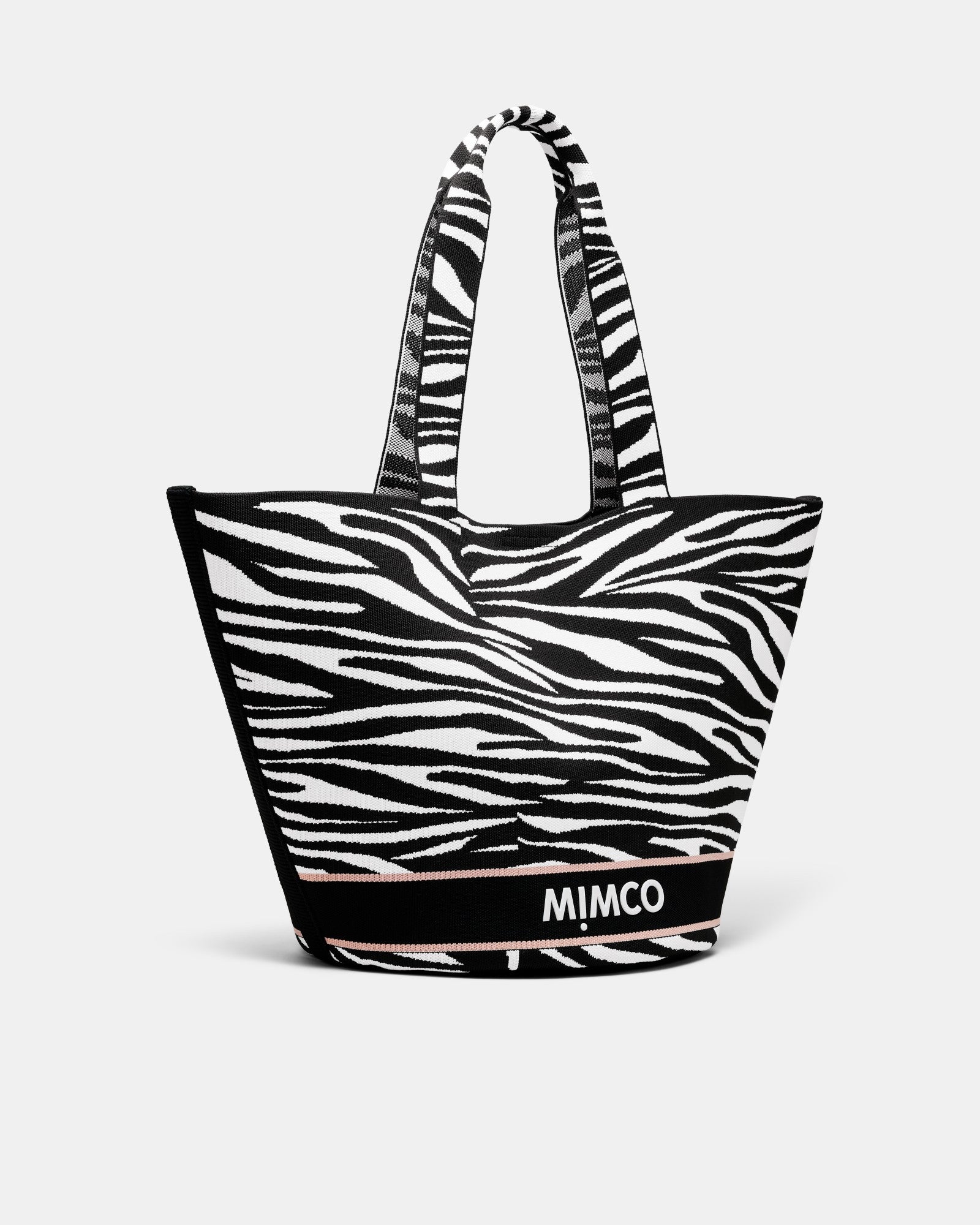Blondie Basket Tote Bag - Zebra Print
