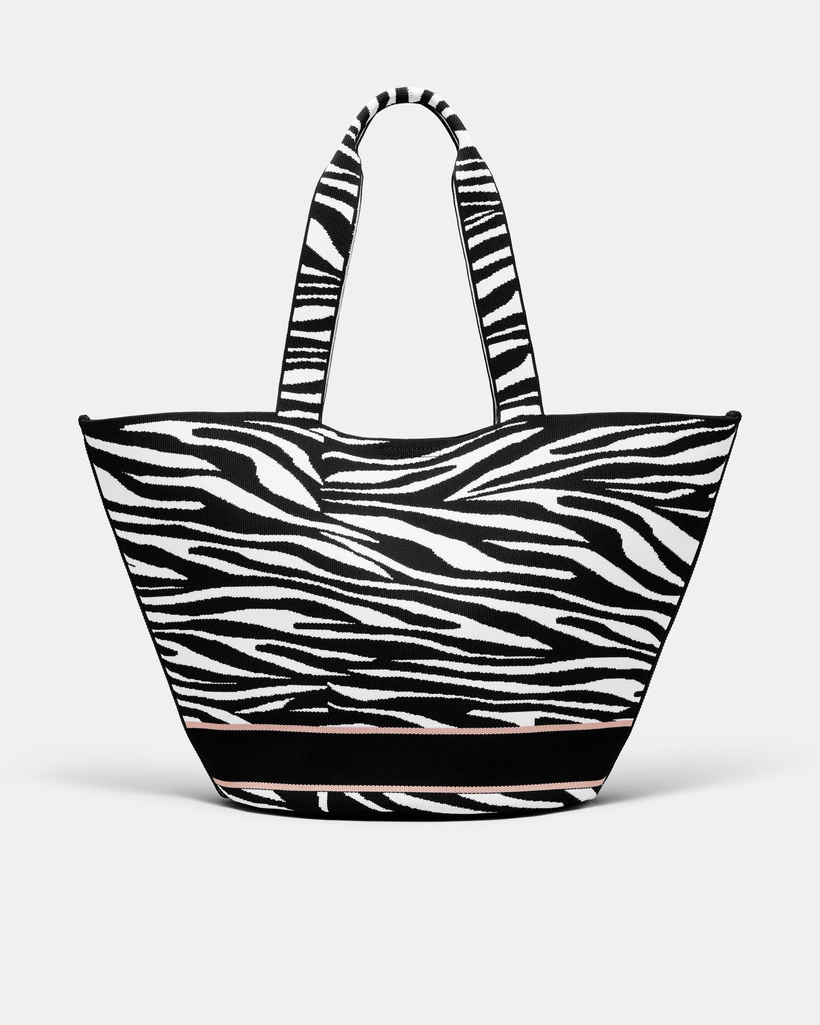Blondie Basket Tote Bag - Zebra Print