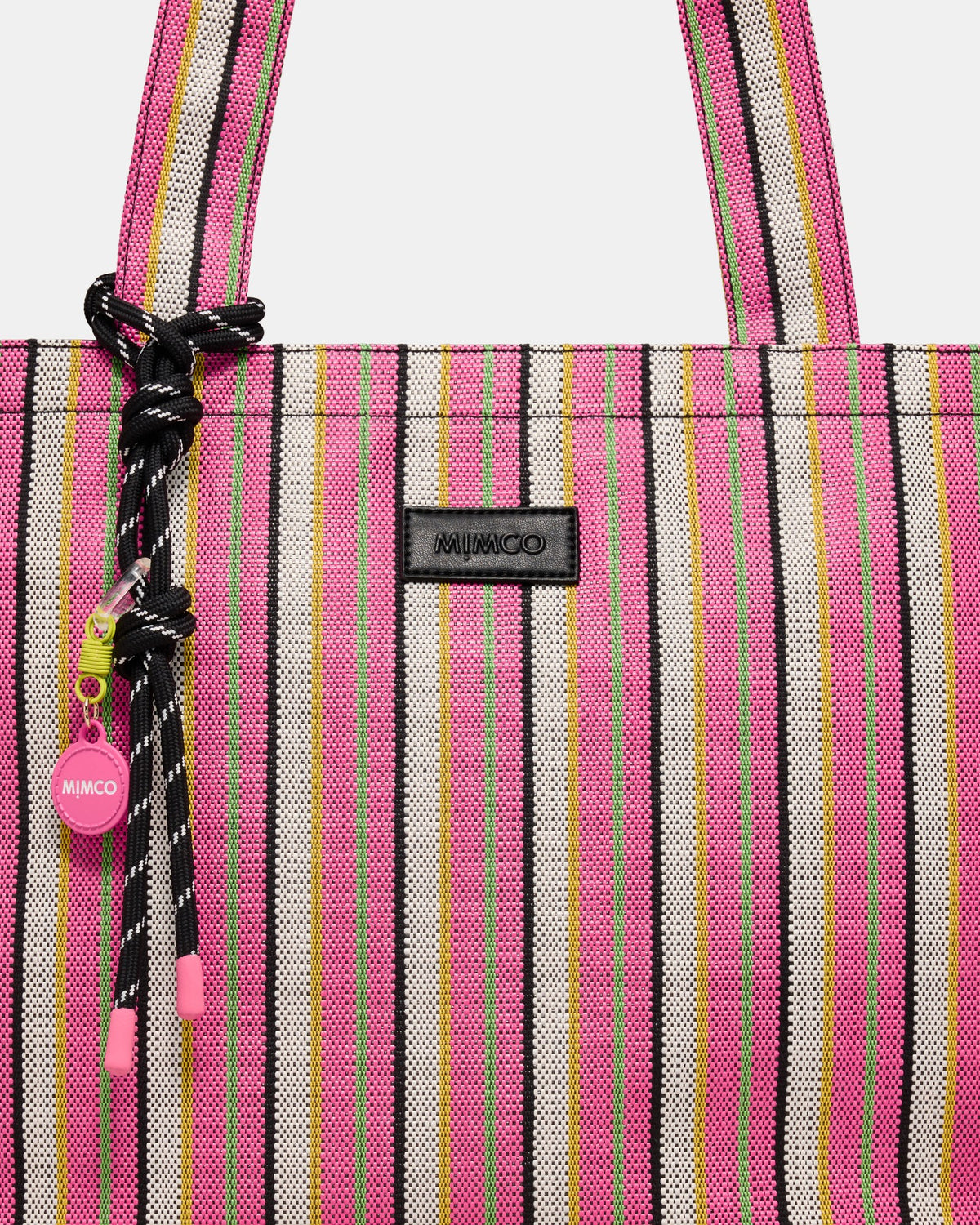 Lyra Tote Bag - Pink Stripe