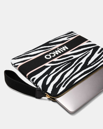 Blondie Laptop Case - Zebra Print
