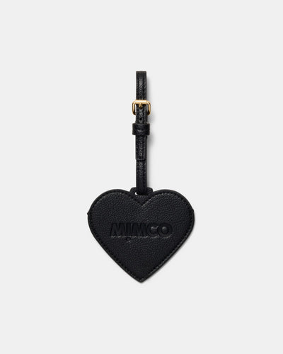 Heart Luggage Tag - Black