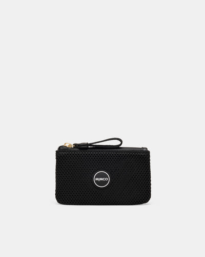 Riven Mesh Coin Purse - Black
