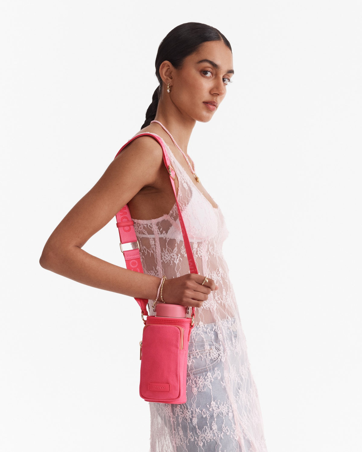 Mim Water Bottle Crossbody Bag - Flamingo