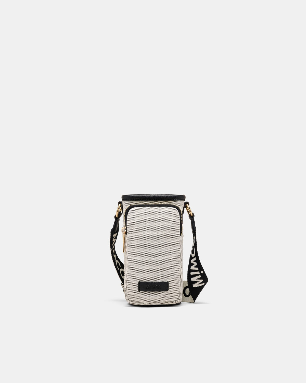 Mim Water Bottle Crossbody Bag - Black White