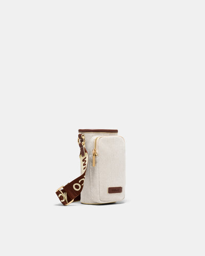 Mim Water Bottle Crossbody Bag - Natural