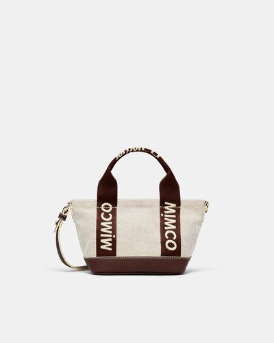 Mim Micro Tote Crossbody Bag - Natural
