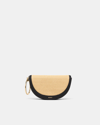 Elysia Ring Clutch Bag - Black